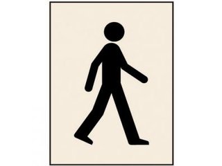 Stencil - WALKING MAN (190mm x 300mm - other sizes available)