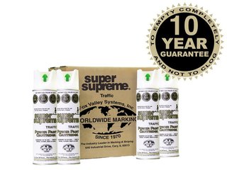 Fox Valley Super Supreme Line Marker Paint - 12 x 500ml - White