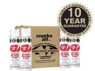 Fox Valley Marks All Ground Marking Paint - 12 x 500ml - White