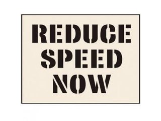 Stencil - REDUCE SPEED NOW (190mm x 300mm - other sizes available)