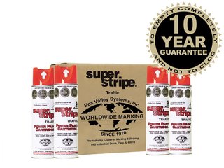 Fox Valley Super Stripe Line Marker Paint - 12 x 500ml - Red